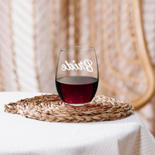 Stemless Bride Wine Glass