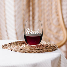 Stemless Bride Wine Glass