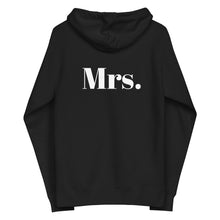 Wedding morning "Mrs." zip up hoodie