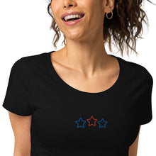 Fourth of July Simple Embordered Stars T-shirt