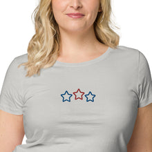 Fourth of July Simple Embordered Stars T-shirt