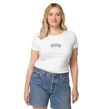 Fourth of July Simple Embordered Stars T-shirt